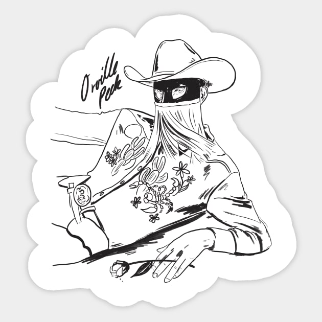 Orville Peck Sticker by Hayley O